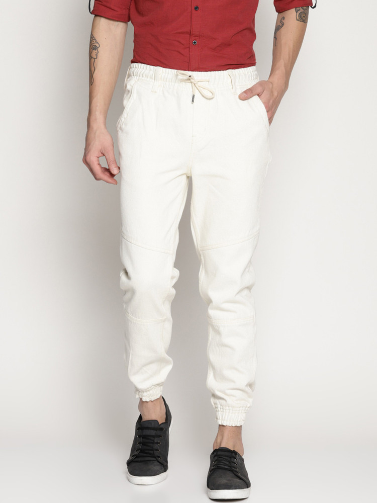 I-VOC Jogger Fit Men White Jeans - Buy I-VOC Jogger Fit Men White Jeans  Online at Best Prices in India | Flipkart.com