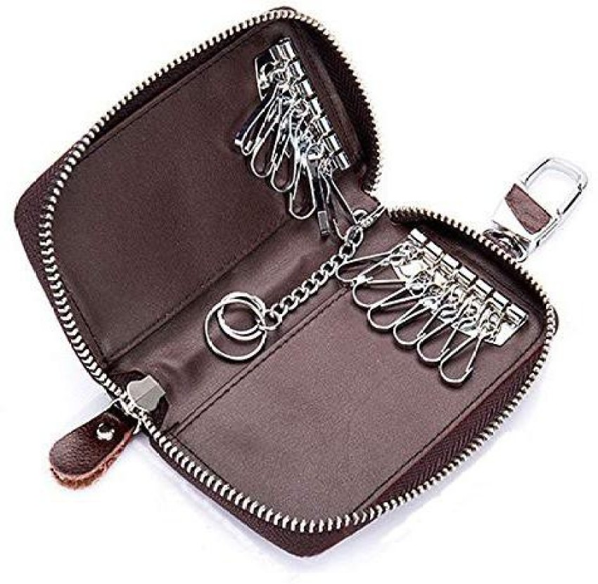 DALUCI Genuine Leather Key Holder Case Keychains Pouch Bag Car Wallet Brown Key  Chain Price in India - Buy DALUCI Genuine Leather Key Holder Case Keychains  Pouch Bag Car Wallet Brown Key