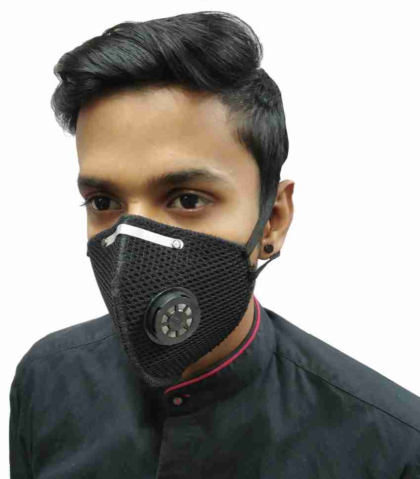 50% OFF on Flipkart SmartBuy Health+ Reusable Unisex Outdoor Protection 2  Layer - 05 nose shape Cloth Mask(Black, Free Size, Pack of 5) on Flipkart