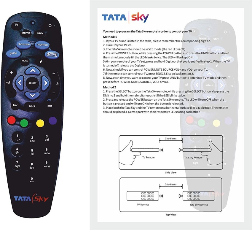 Tata sky remote online on sale app