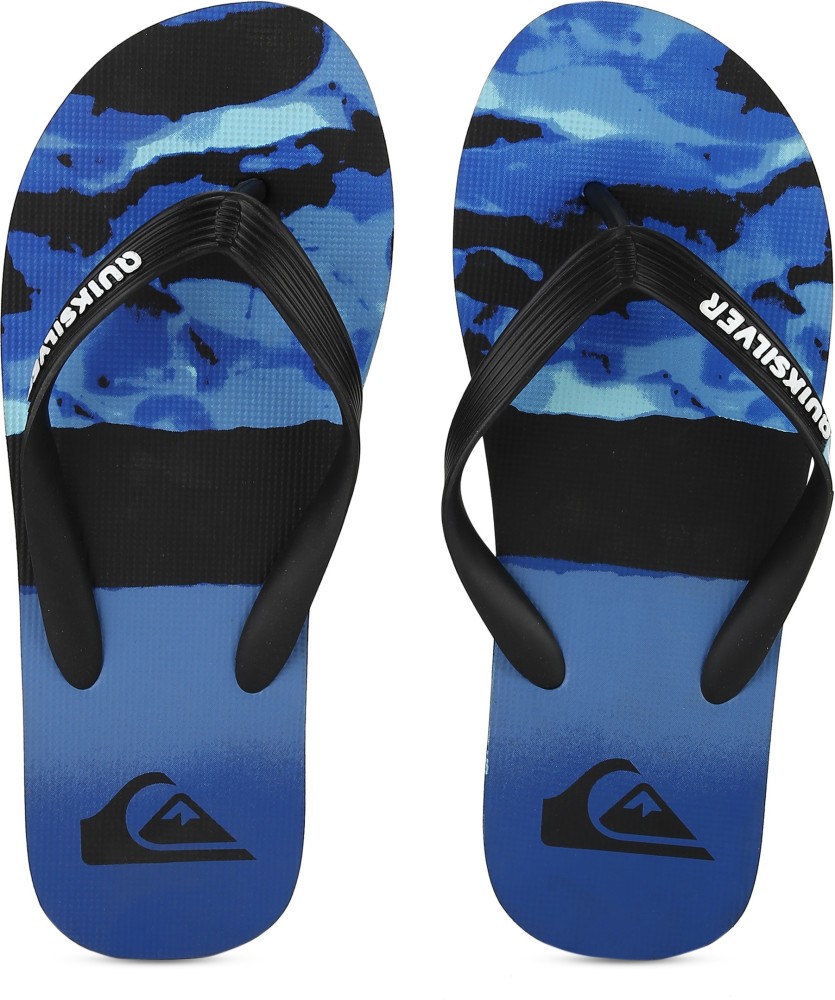 Quiksilver Men Flip Flops Buy BLACK BLUE BLUE Color Quiksilver