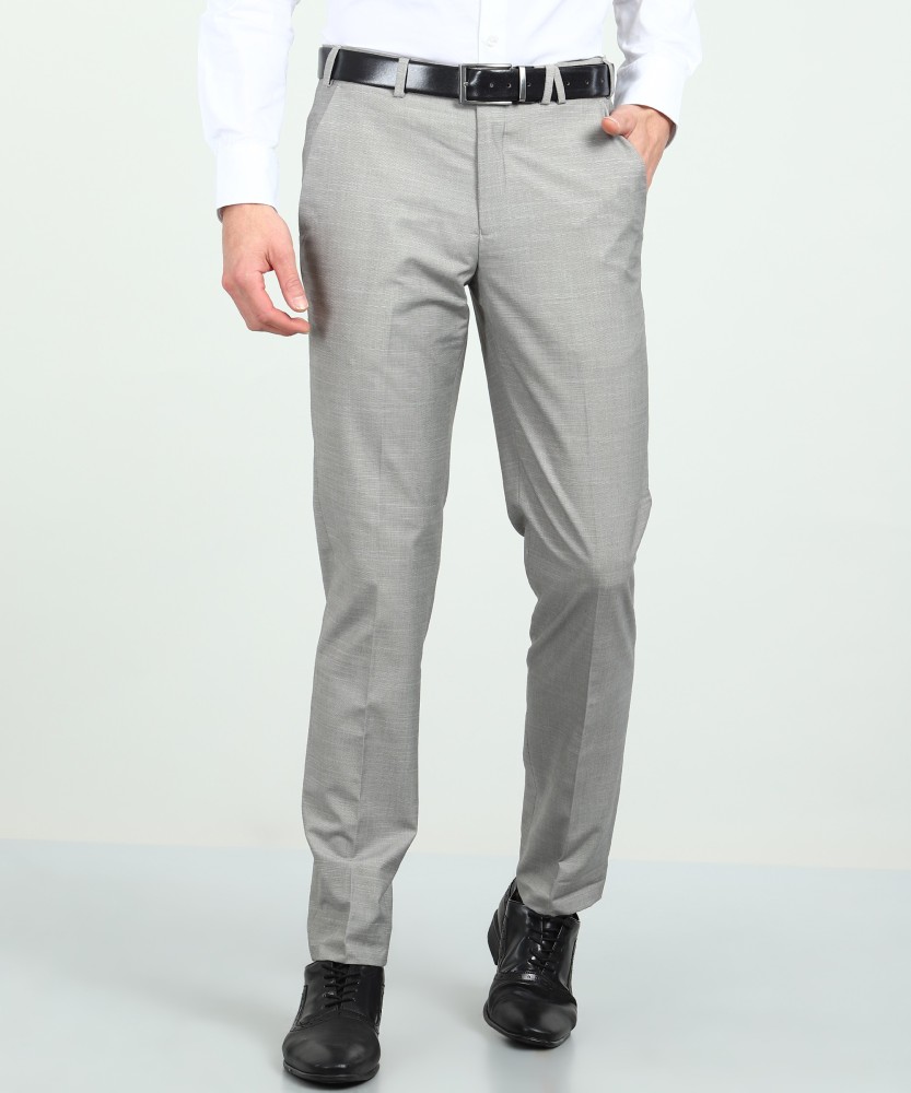 Buy Park Avenue Grey Super Slim Fit Trousers for Men Online  Tata CLiQ