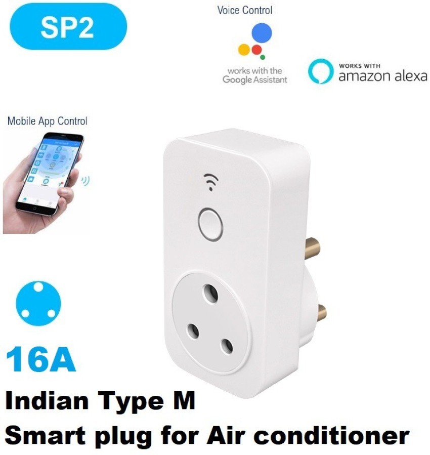 16A Smart Wifi Plug for Home Works With Voice & App