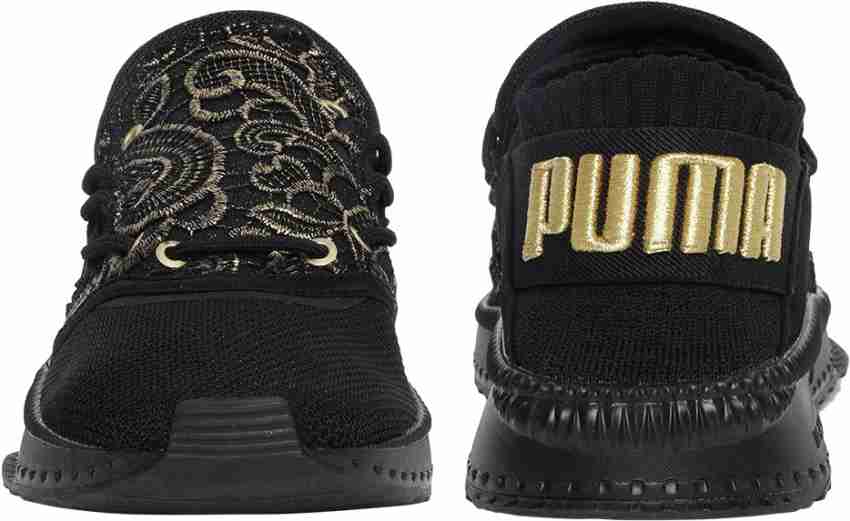 Puma tsugi black and sales gold