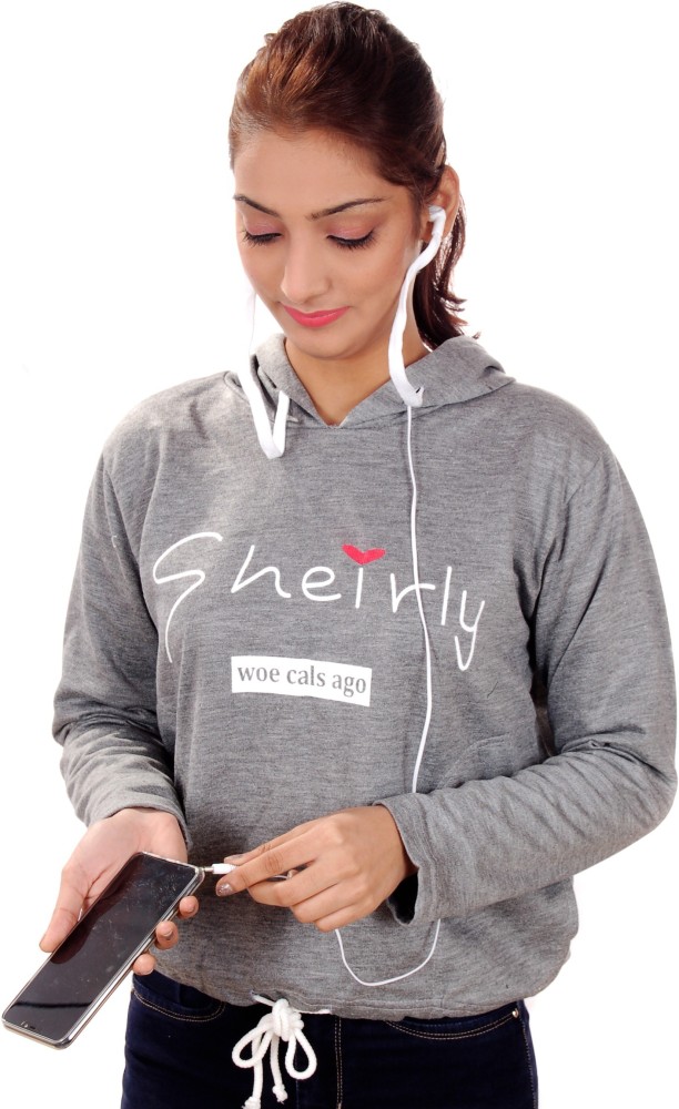 Hoodie with earphones 2025 for girl