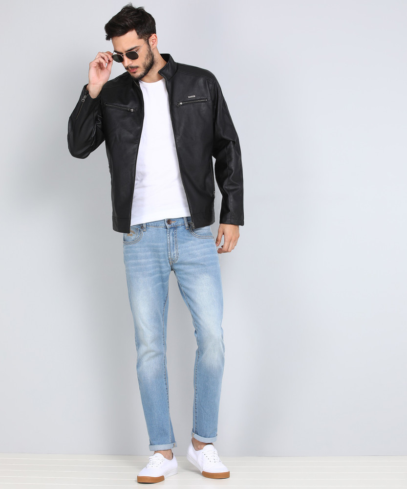 French connection leather jacket mens outlet