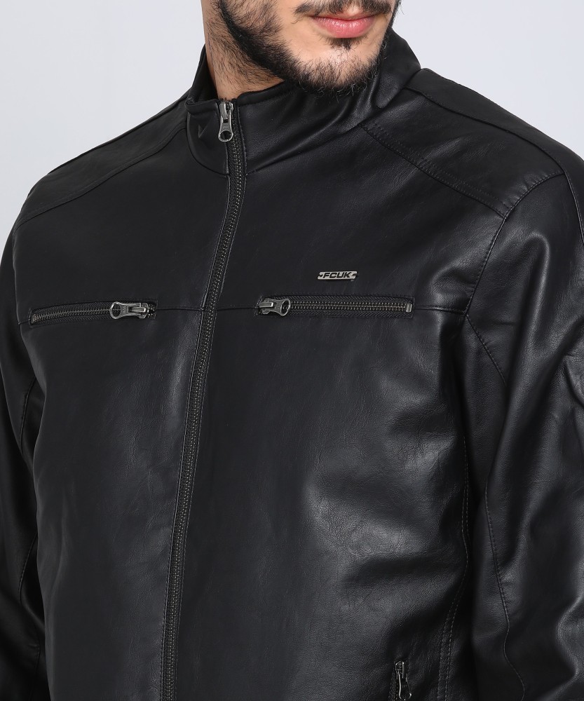 French connection mens leather on sale jacket