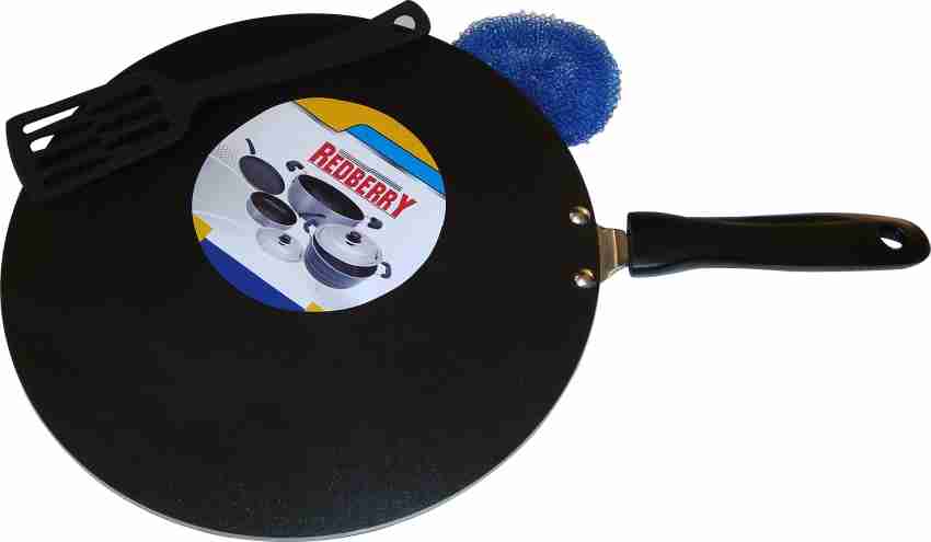 Buy PANBERRY Nonstick Aluminum Red Dosa Tawa Cookware 28.5 cm Thickness -  2.6 Mm with Spatula Online at Best Prices in India - JioMart.