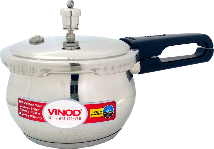 Vinod stainless steel clearance pressure cooker 1.5 litre