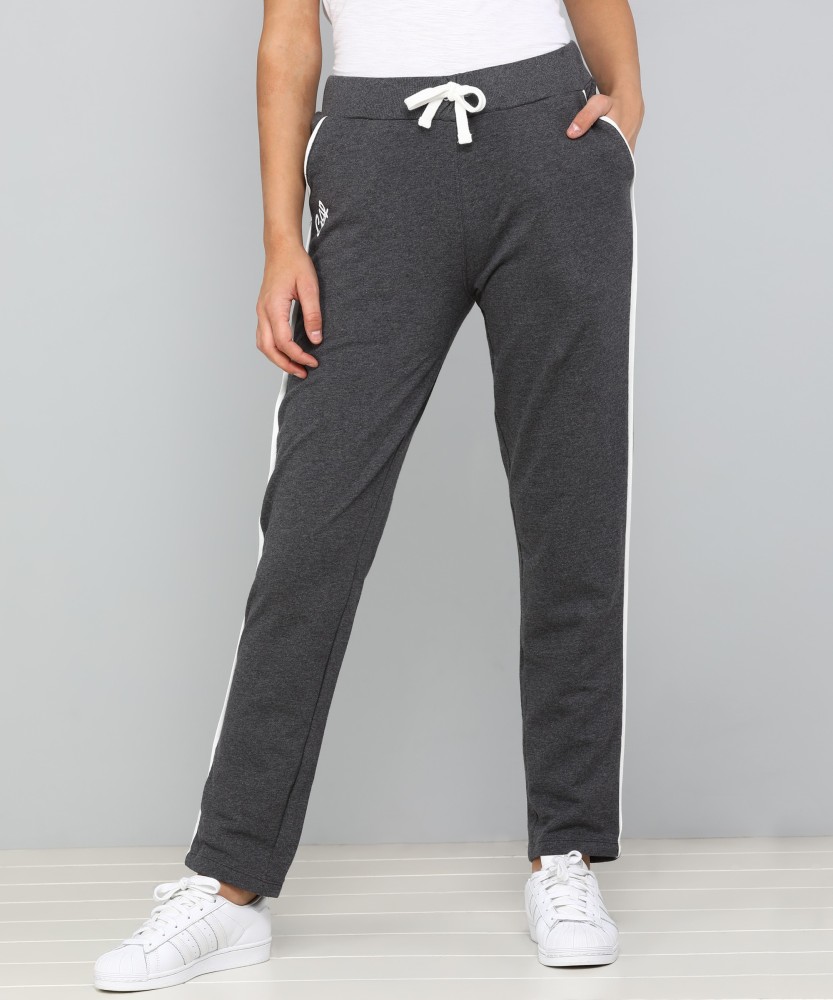 Women Printed Grey Track Pants