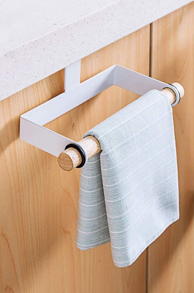 1pcs ABS Kitchen Paper Roll Holder Towel Hanger Rack Bar Cabinet