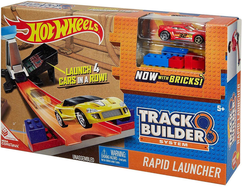 Hot wheels track builder rapid launcher playset online