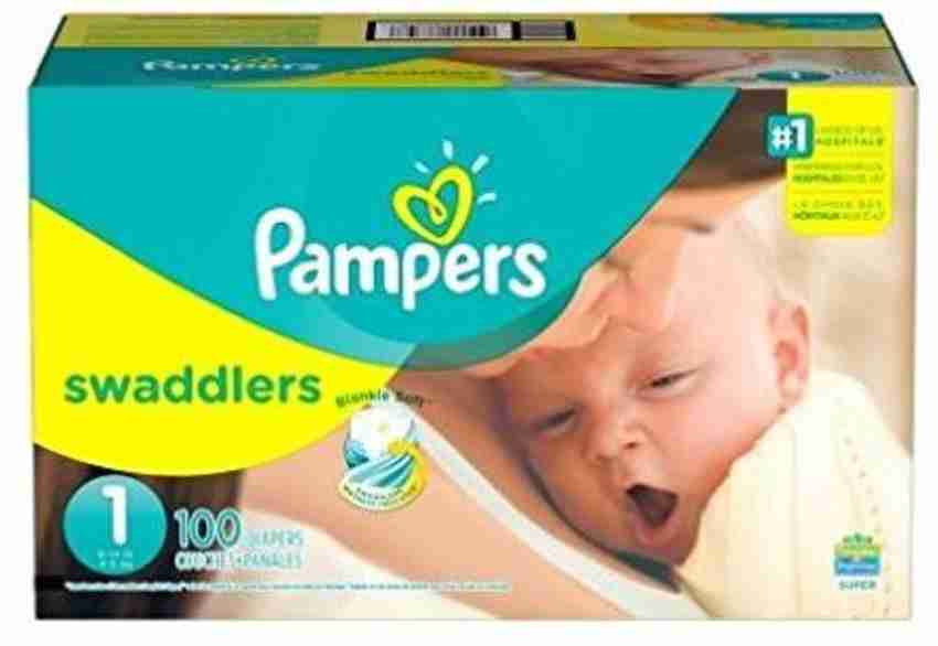 Size one deals pampers swaddlers