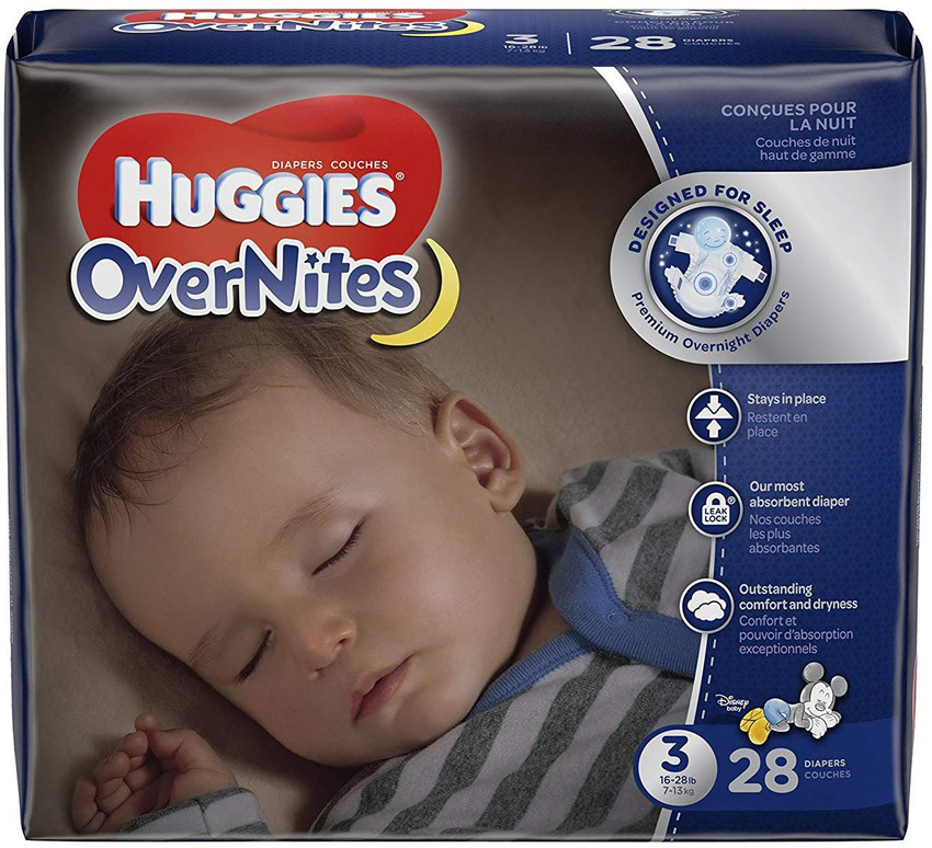 Huggies OverNites Diapers Size 3 28 ct. Overnight Diapers S