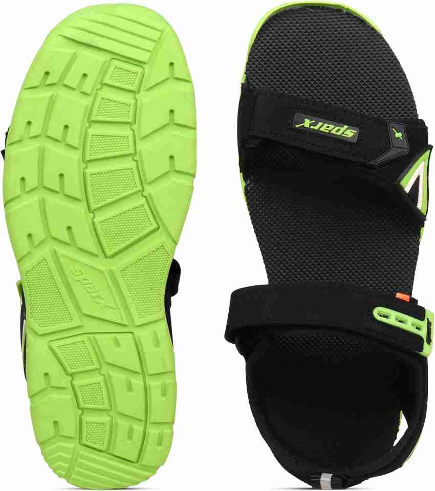 Sparx Sparx Men SS 473 Fluorescent Green Black Floater Sandals Men Green Black Sandals