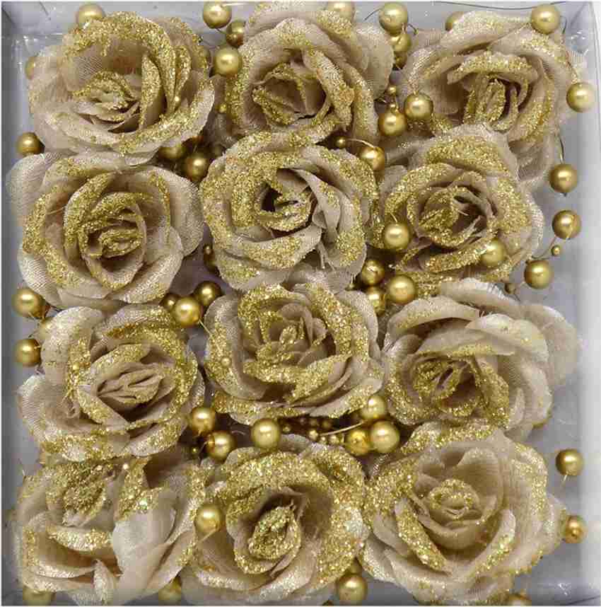 Glitter flower hair deals clips