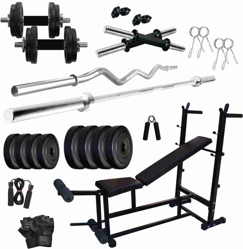 50 kg home best sale gym set flipkart price