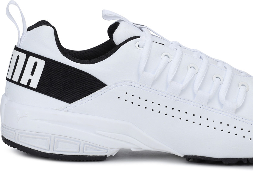 Puma men's hexa dot idp white black running shoes hot sale