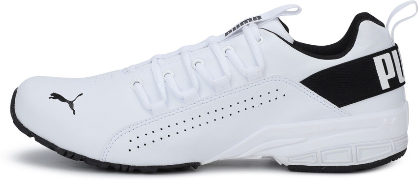 Puma men's hexa dot outlet idp white black running shoes