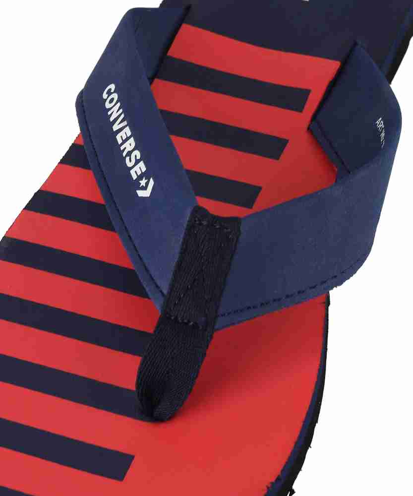 Red converse flip flops deals