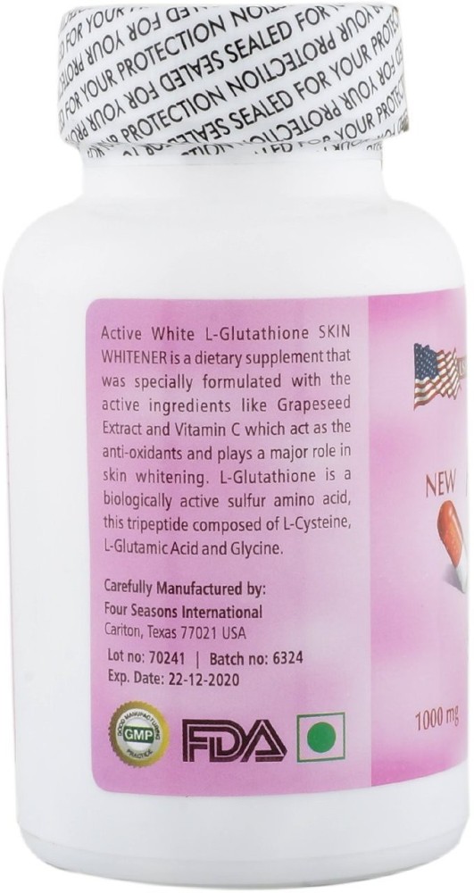 Active White Skin Whitening And Brrightening Capsules Price in