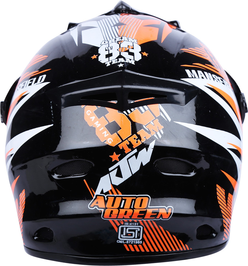 AutoGREEN Black with Orange ISI Certified Dashing and Stylish KTM