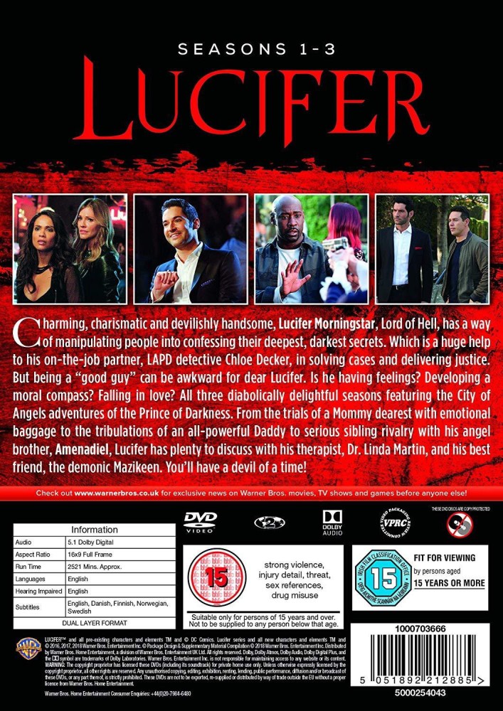 Lucifer The Complete Seasons 1 to 3 11 Disc Box Set Fully