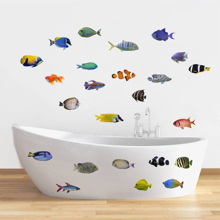 rawpockets 1 Wall Decals ' Living Room Fish Family ' Wall stickers