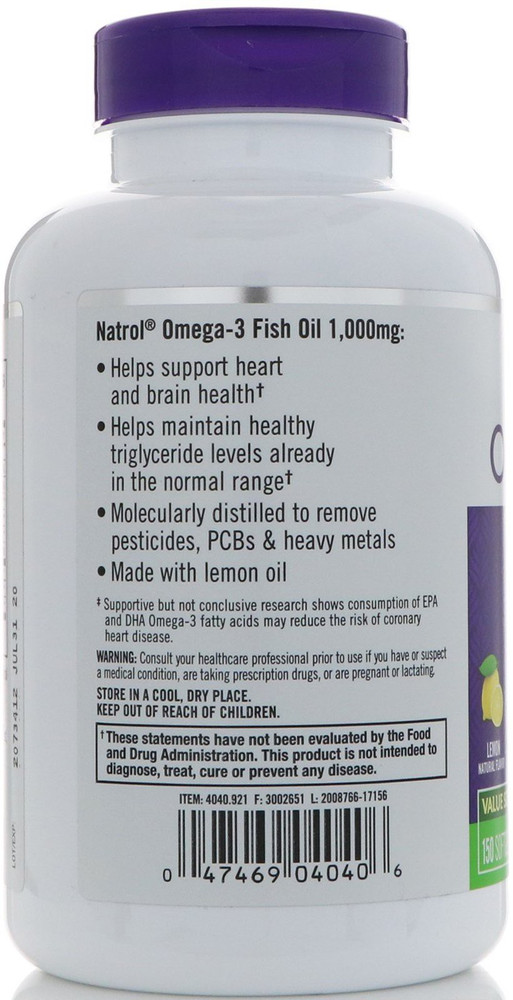 Natrol omega 3 sales fish oil 1000mg