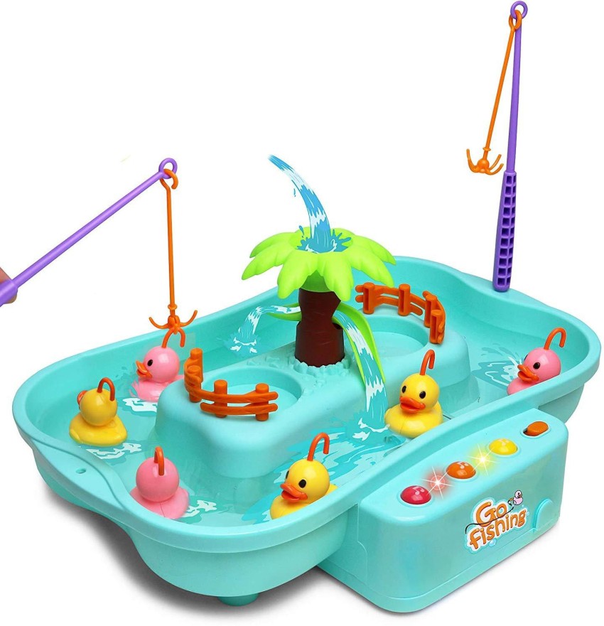 HALO NATION Play Fishing Game Water Toy Set for Kids with Rotating