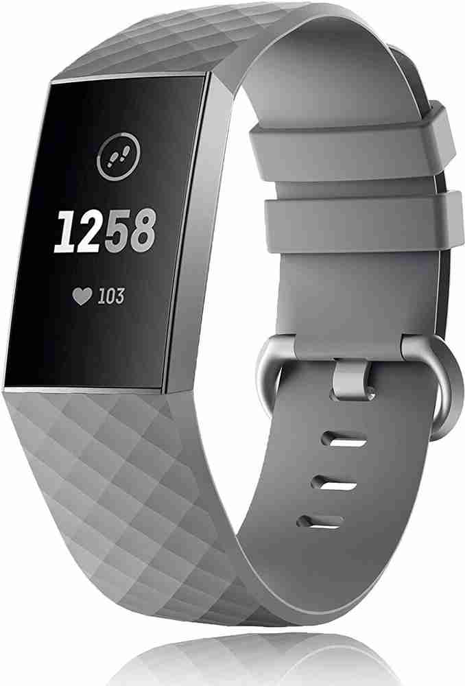 ACUTAS Replacement Silicone Strap For Fitbit Charge 3 Grey Smart Watch Strap Price in India Buy ACUTAS Replacement Silicone Strap For Fitbit Charge 3 Grey Smart Watch Strap online at Flipkart