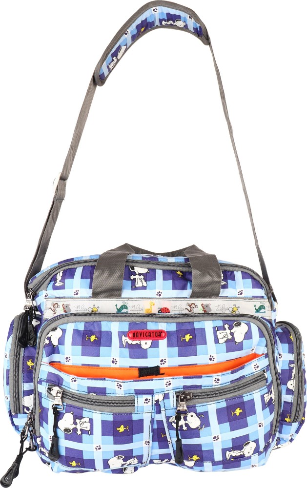 Checkered Print Large Capacity Diaper Bag