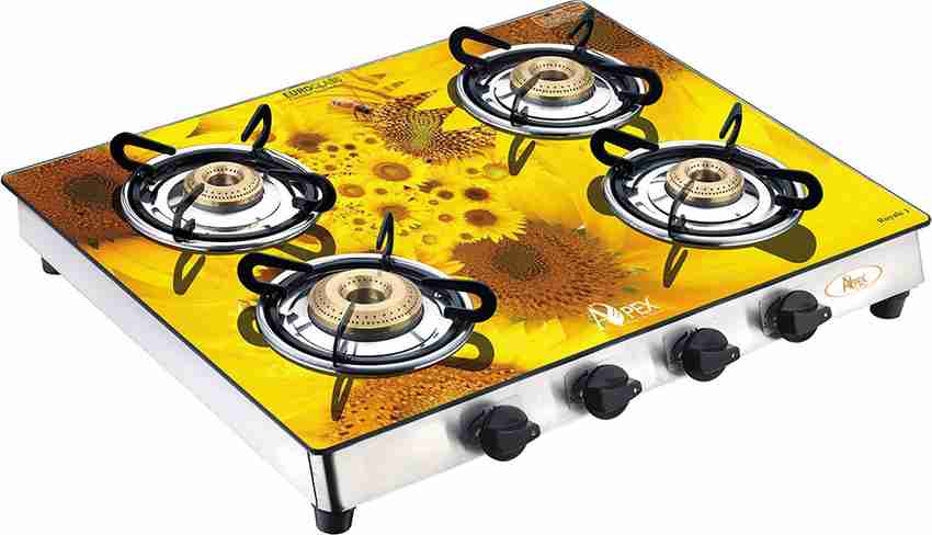 Apex gas stove 4 burner price hot sale