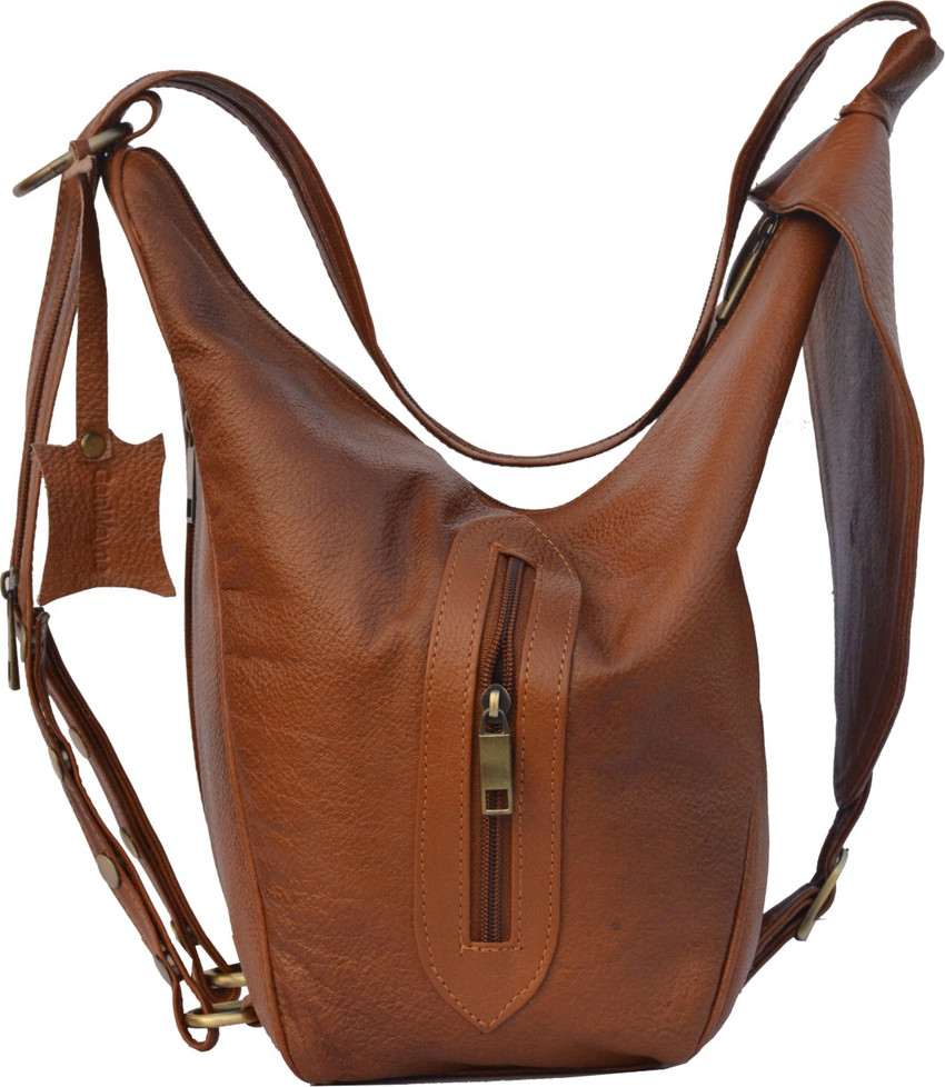 Flipkart Genwayne Leather Double Shoulder Travel Bucket Bag