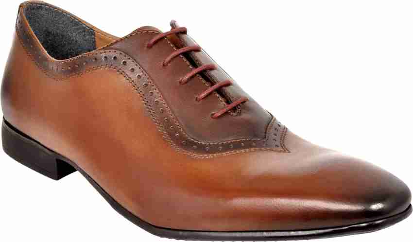 Allen cooper tan formal hot sale shoes