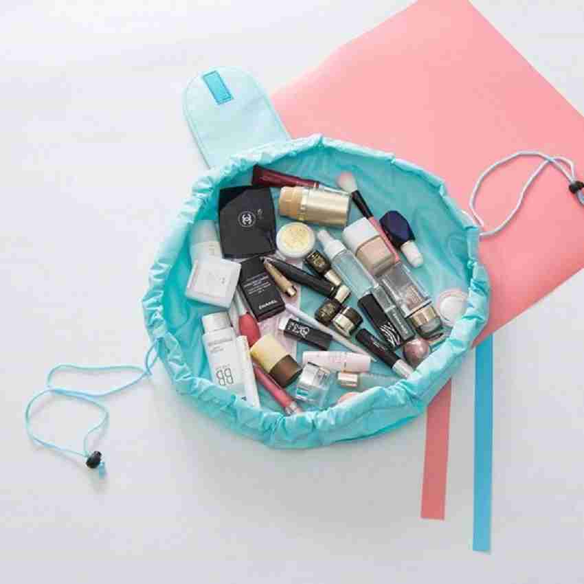 Xeekart Lazy Cosmetic Bag Drawstring Travel Makeup Bag Pouch Multifunction  Storage Portable Toiletry Bags Travel Toiletry Kit Travel Toiletry Kit Sky  Blue - Price in India