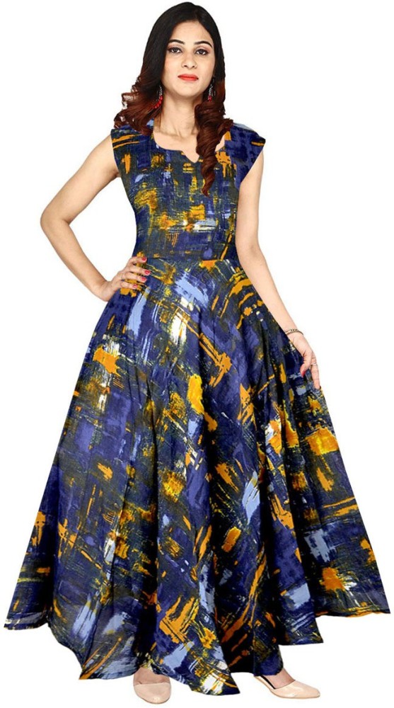 JWF Flared A line Gown Price in India Buy JWF Flared A line Gown online at Flipkart