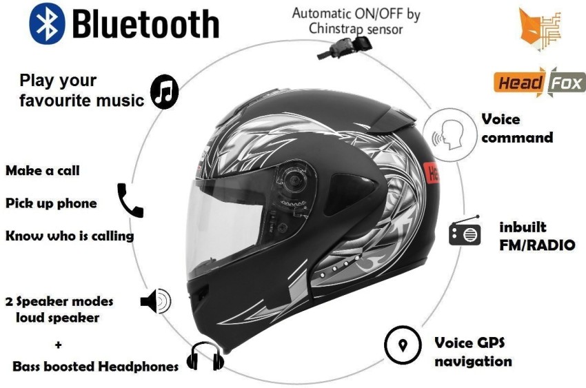 Head fox Bluetooth Smart Motorsports Helmet Buy Head fox