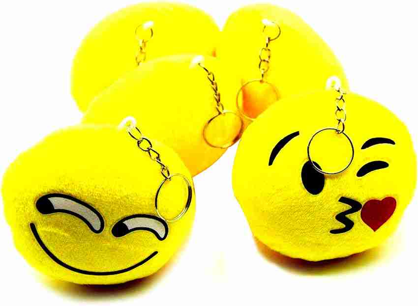 Emoji plush keychain sale