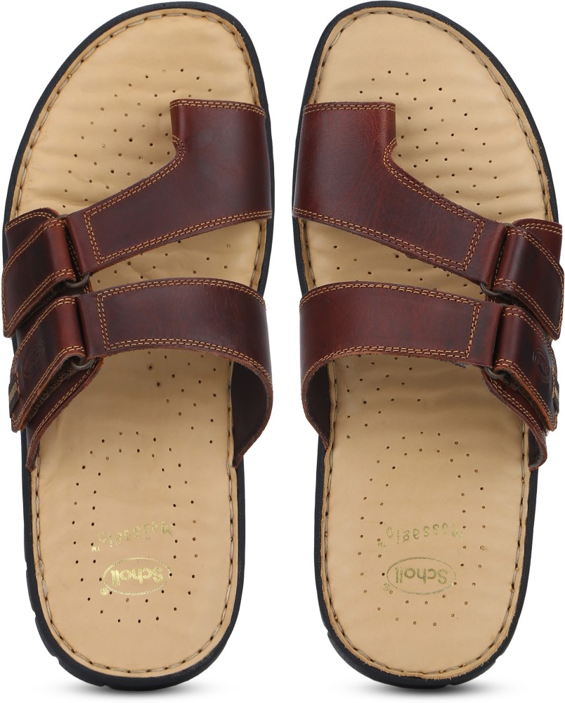 Buy Maroon Flat Sandals for Women by Scholl Online | Ajio.com