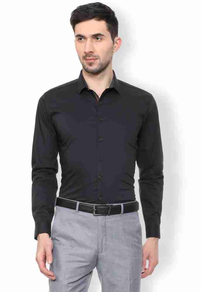 men formal shirt- black