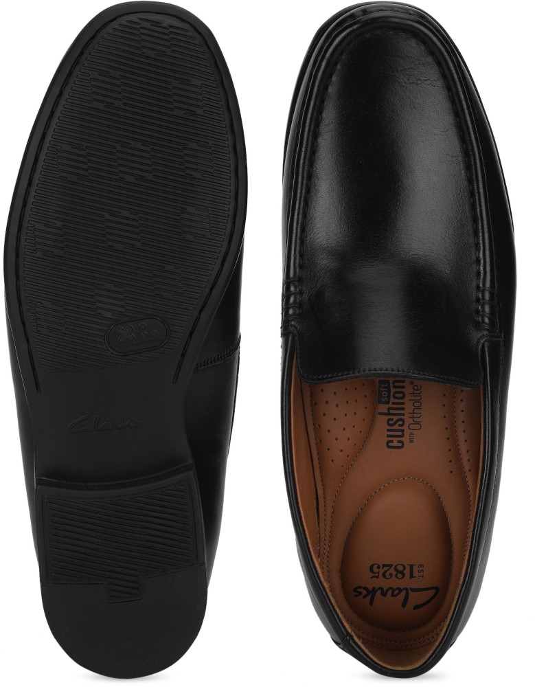 Clarks claude plain deals black