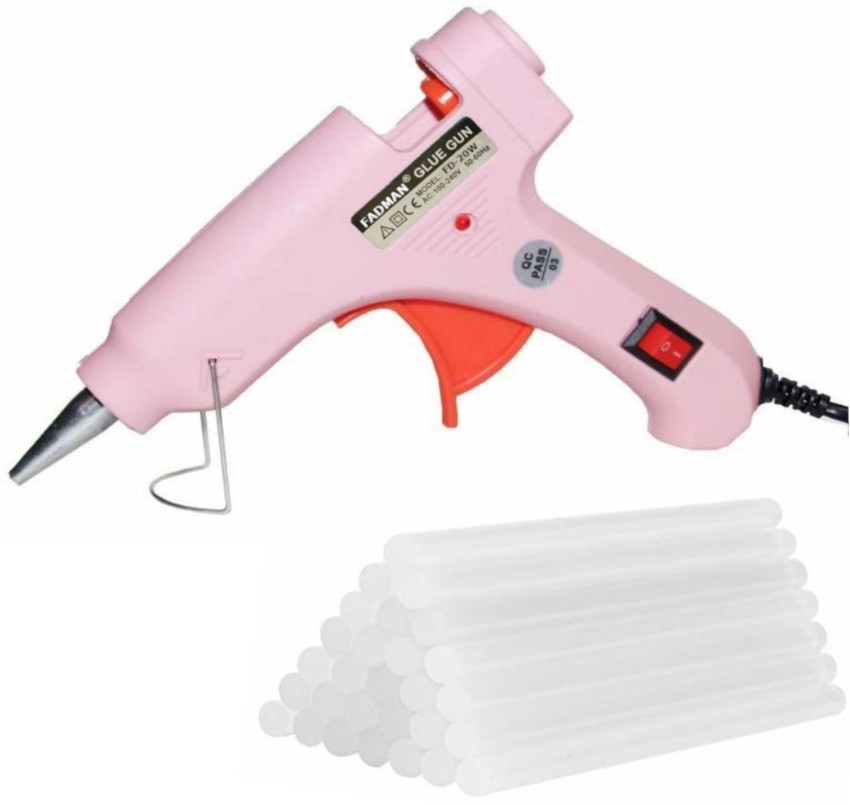 Pink Mini Hot Melt Glue Gun