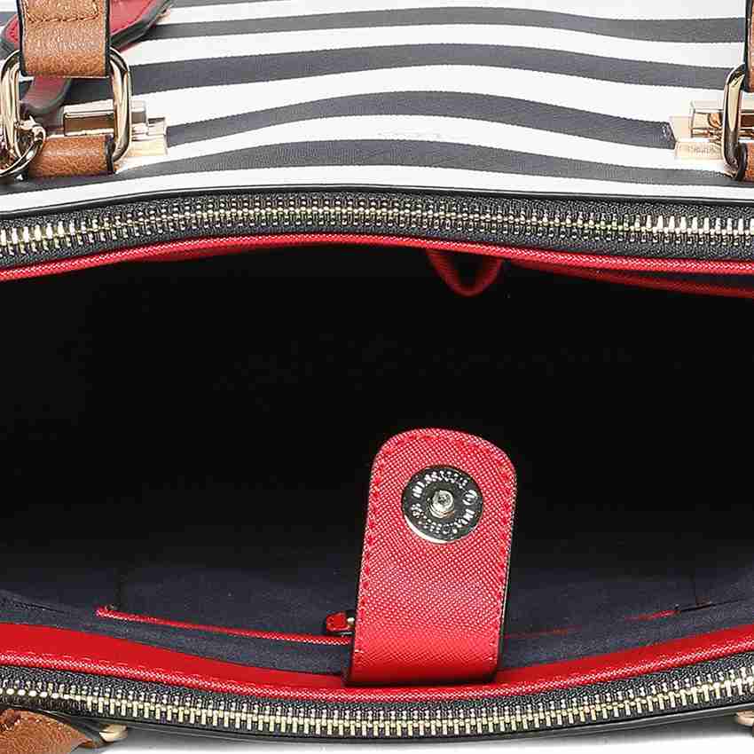 Aldo blue and white striped bag deals