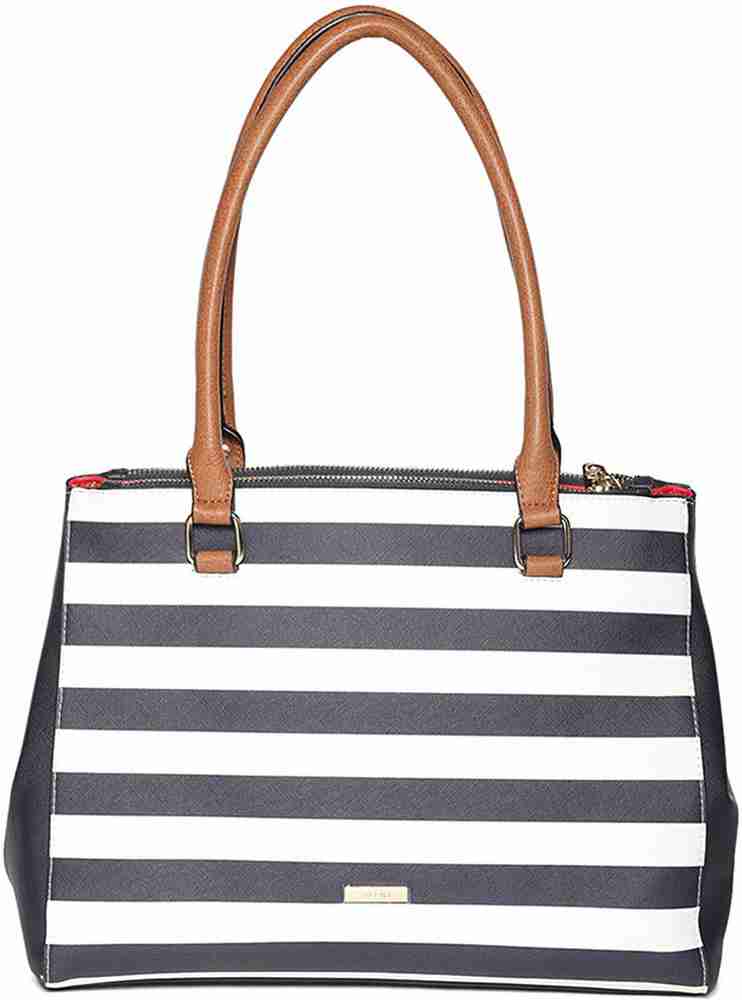 Aldo blue and white striped bag top