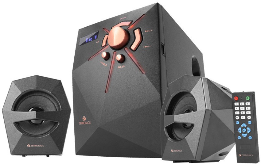 Zebronics 2.1 speakers with fm and usb top