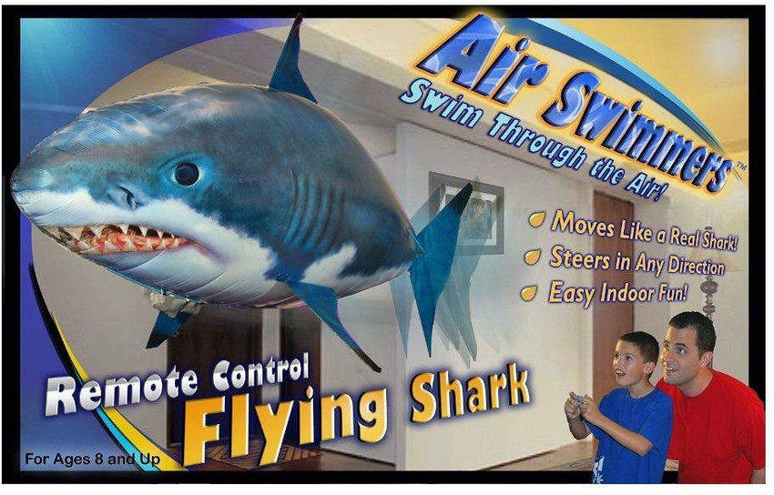 FIDELITY Air Swimmer Remote Control Inflatable Flying Shark Air
