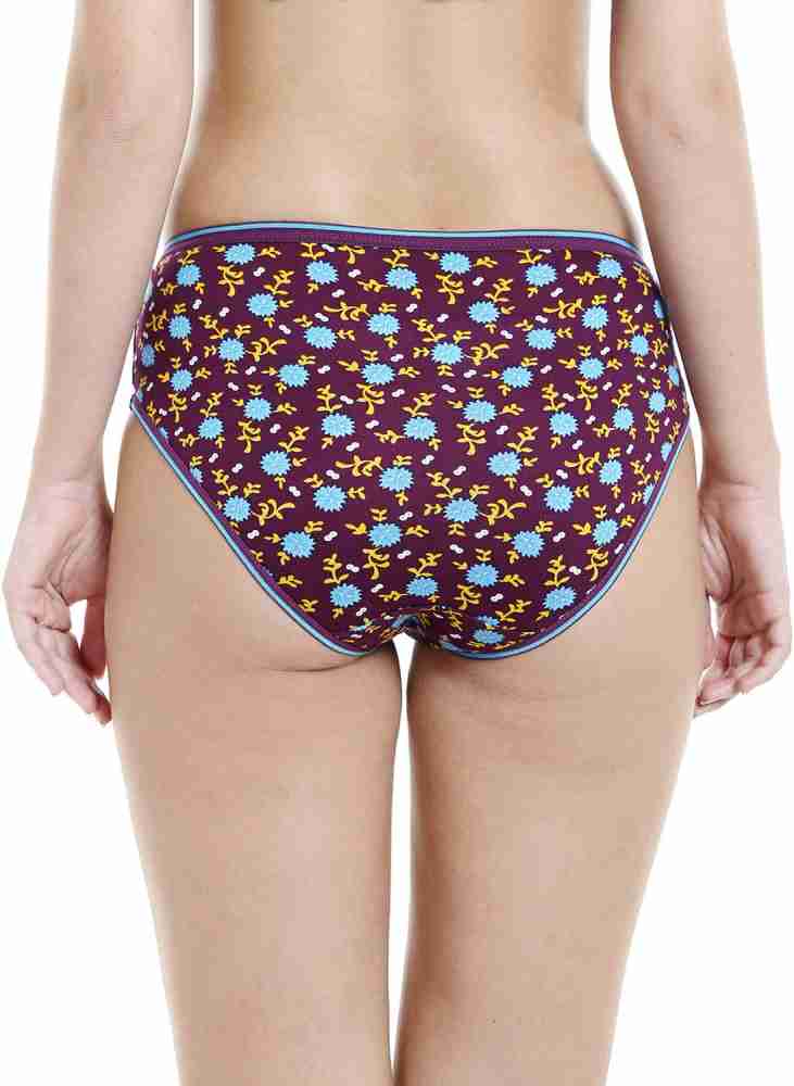 Buy Bodycare Women's Floral Hipster Panty (pack Of 6) - Multi-Color online
