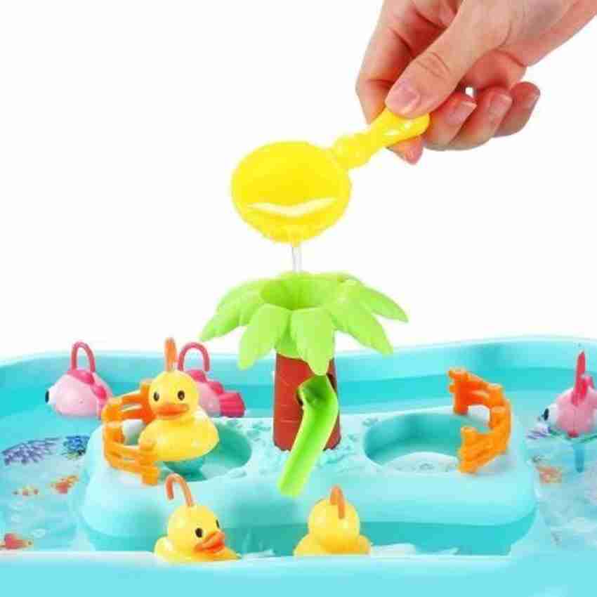 Kids Childrens Go Fishing Hook a Duck/Stocking Filler Game Toy/Fishing Game  Toy Set/Music Water Table Floating Fish and Ducks with Swirl Water Pond and  Fishing Pole Water Play Set : : Toys
