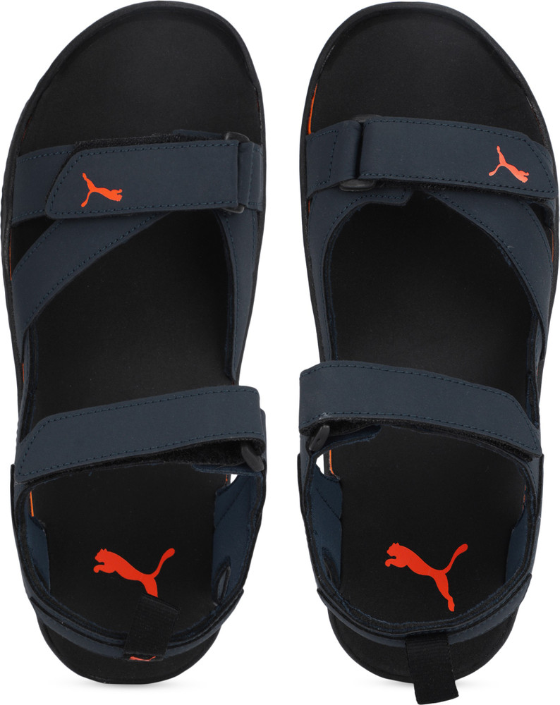 Puma sandals sales orange